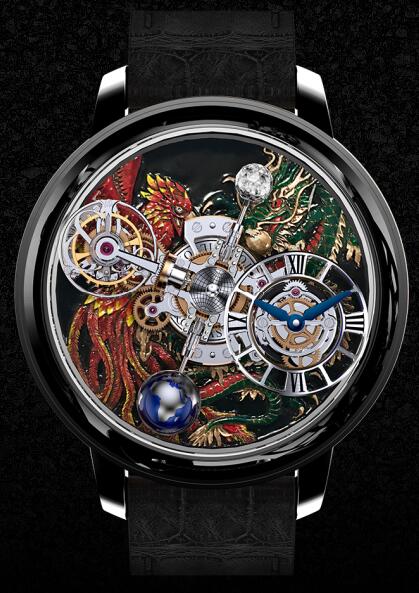 Replica Jacob & Co. Grand Complication Masterpieces - Astronomia Dragon & Phoenix watch AT100.31.AC.UA.B price